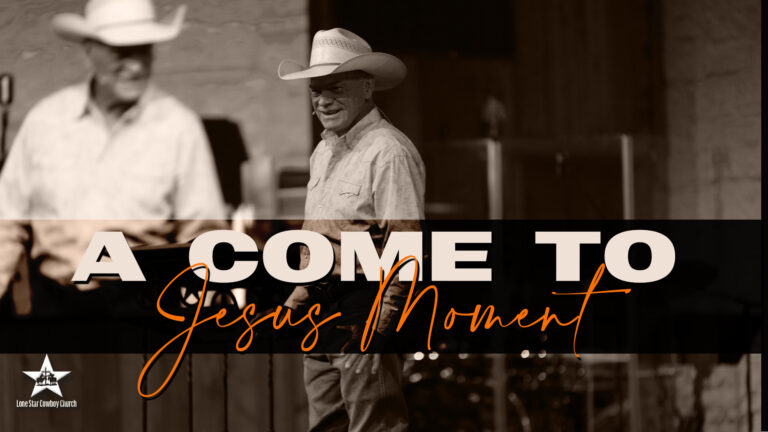 A Come to Jesus Moment